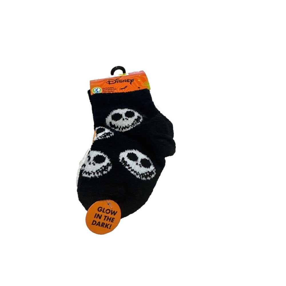 Disney Socks 12-24M Glow In The Dark Tim Burton The Nightmare Before Christmas